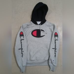 Champions men's gray hoodie heavyweight size medium